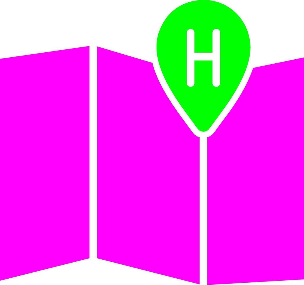 Hotel Location Vector Icon