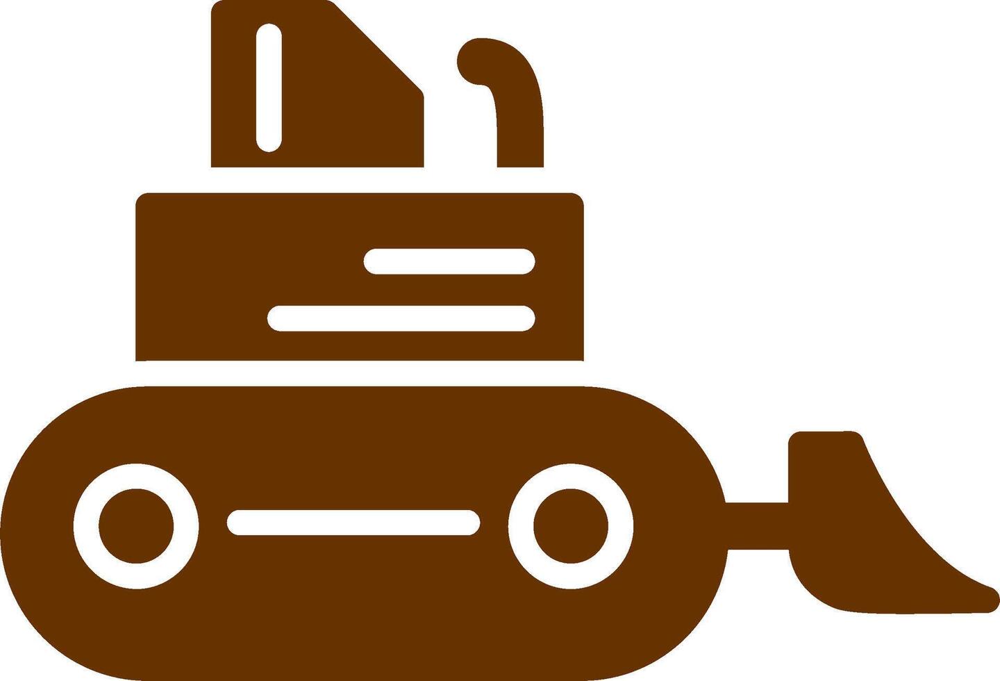 Bulldozer Vector Icon