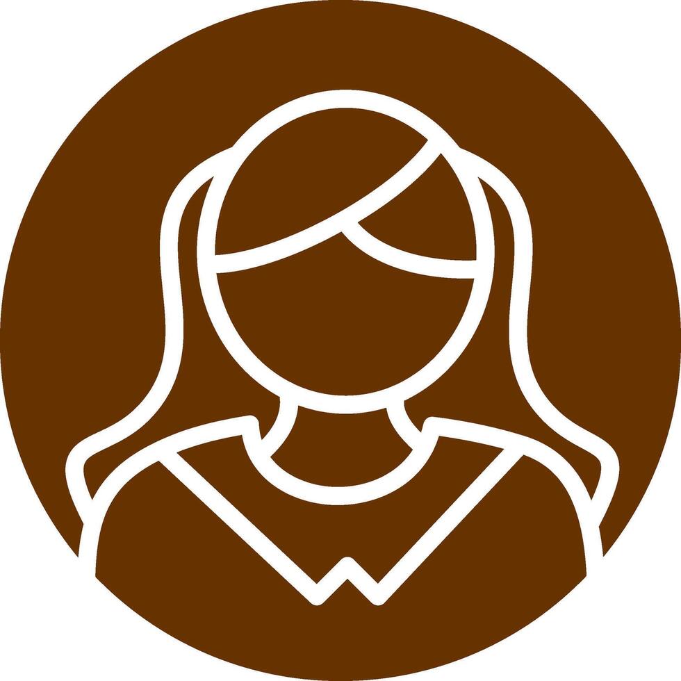 Female Profile Vector Icon