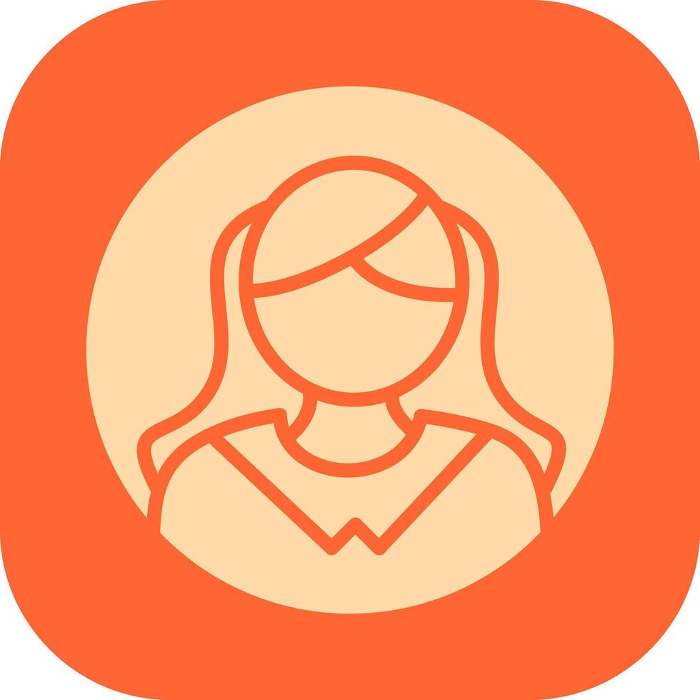 Female Profile Vector Icon