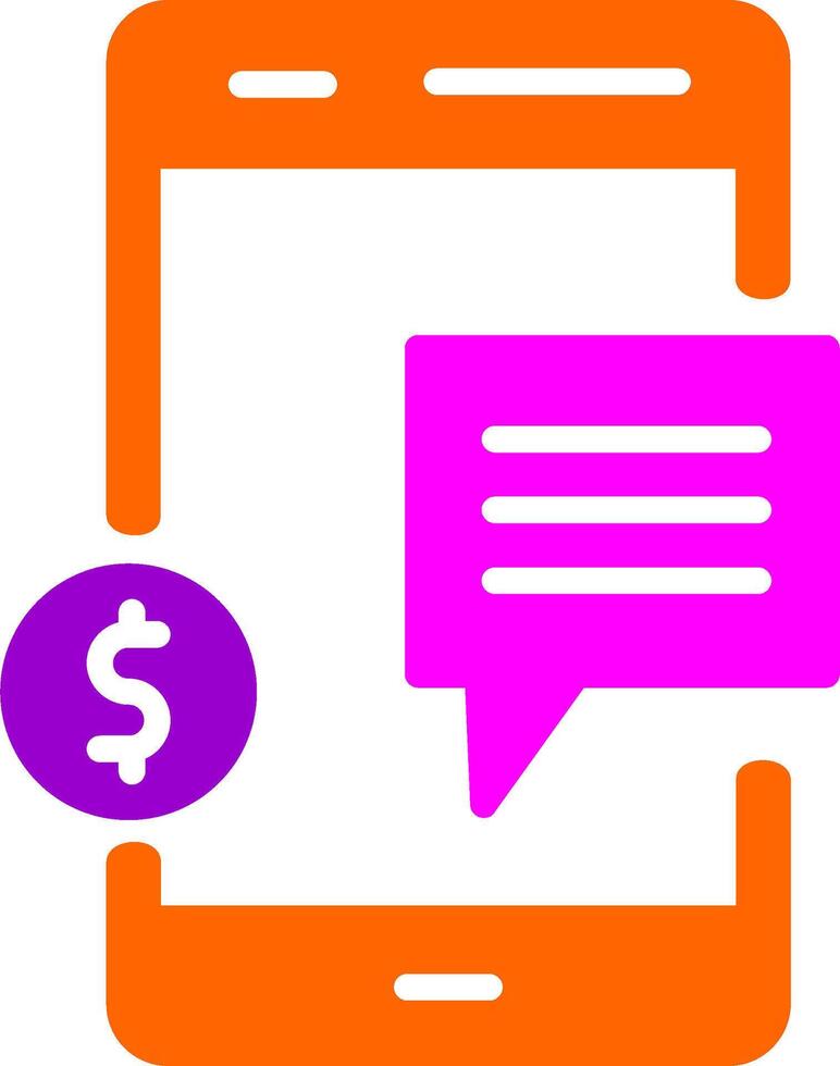 Money Talk Vector Icon