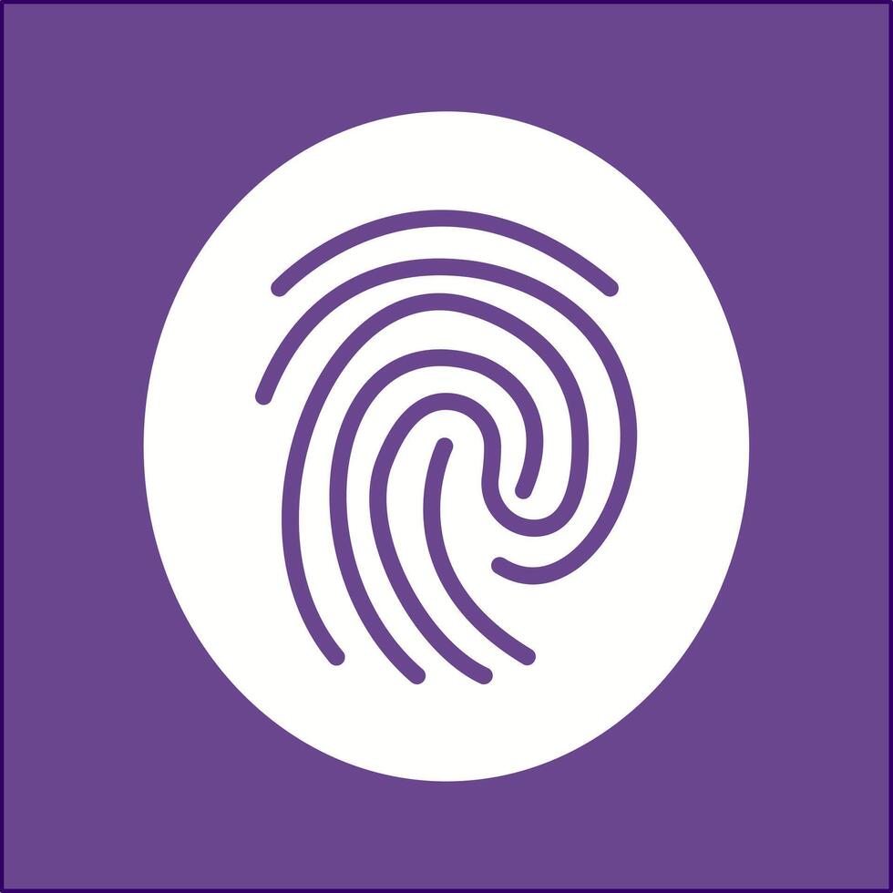Fingerprint Vector Icon