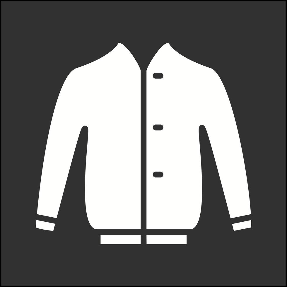 icono de vector de chaqueta elegante