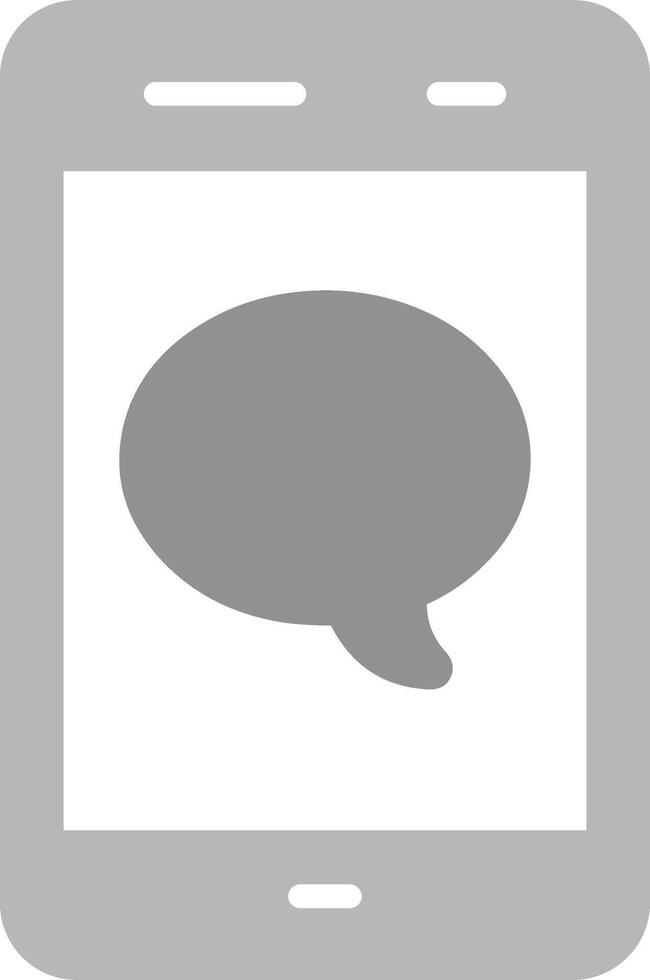 Single Message Bubble Vector Icon