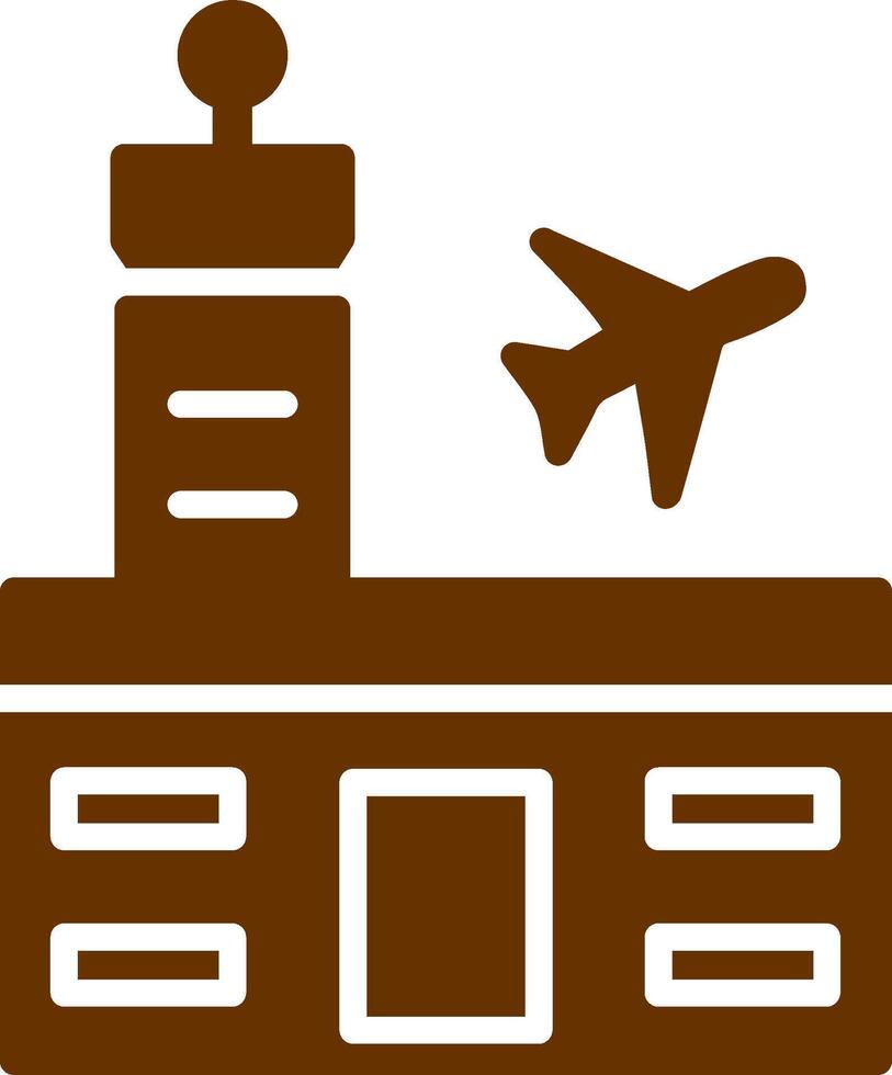 Airport Building Vector Icon