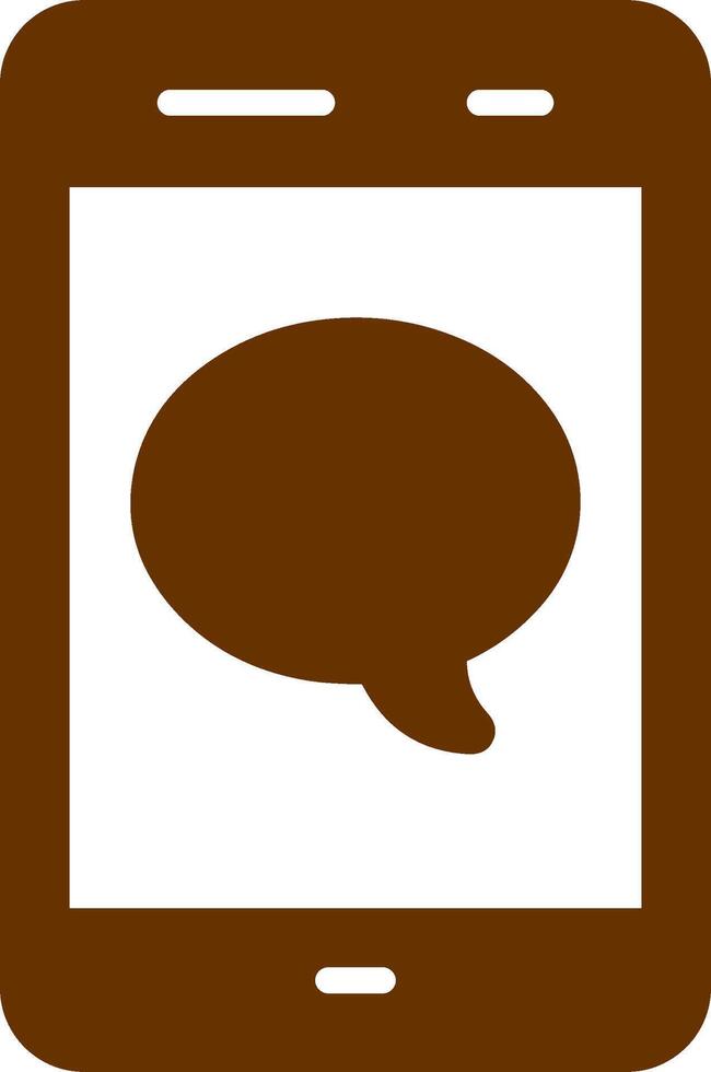 Single Message Bubble Vector Icon