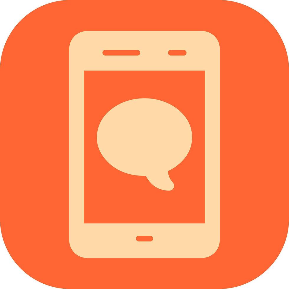 Single Message Bubble Vector Icon