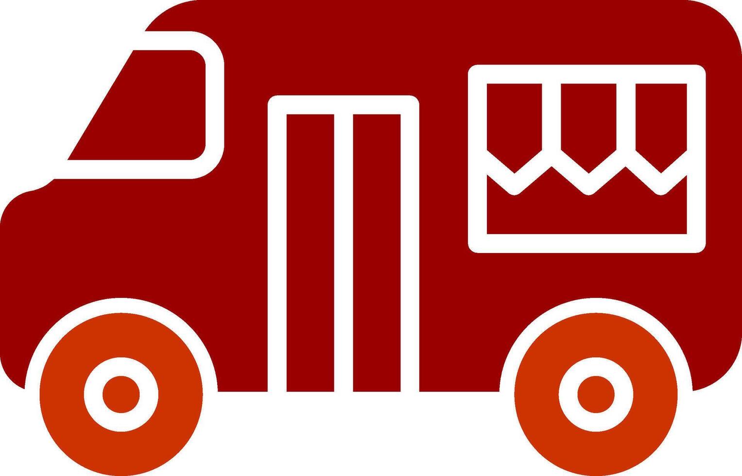 Fast Food Truck Vector Icon