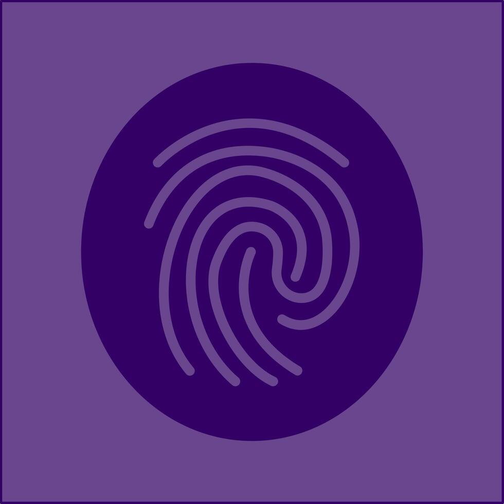 Fingerprint Vector Icon