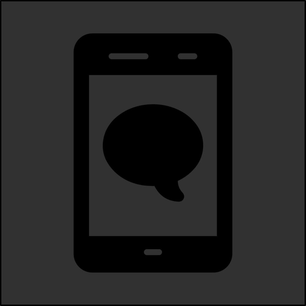 Single Message Bubble Vector Icon