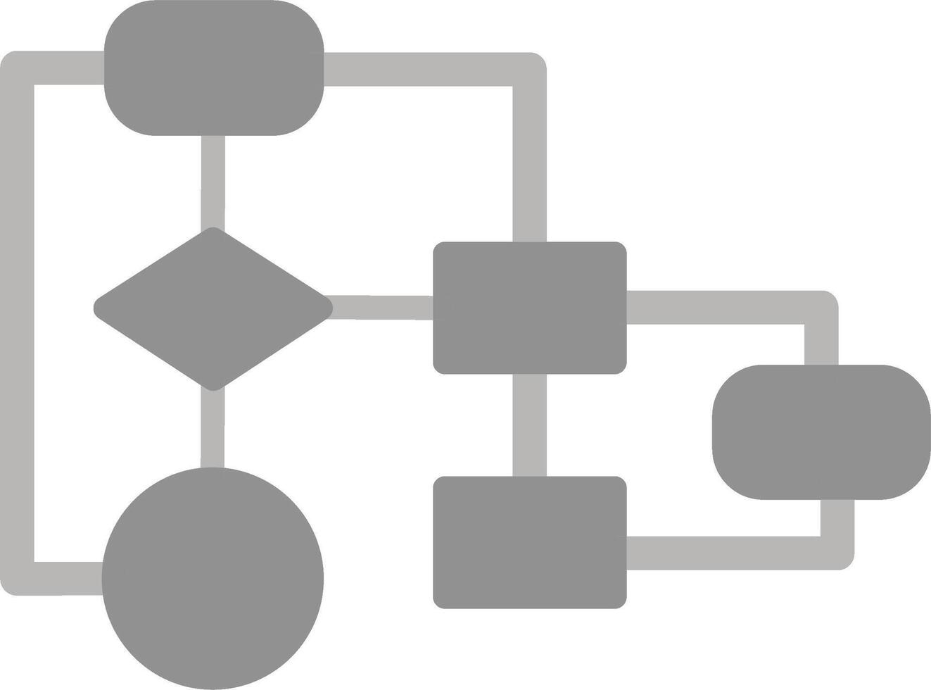 icono de vector de diagrama de flujo