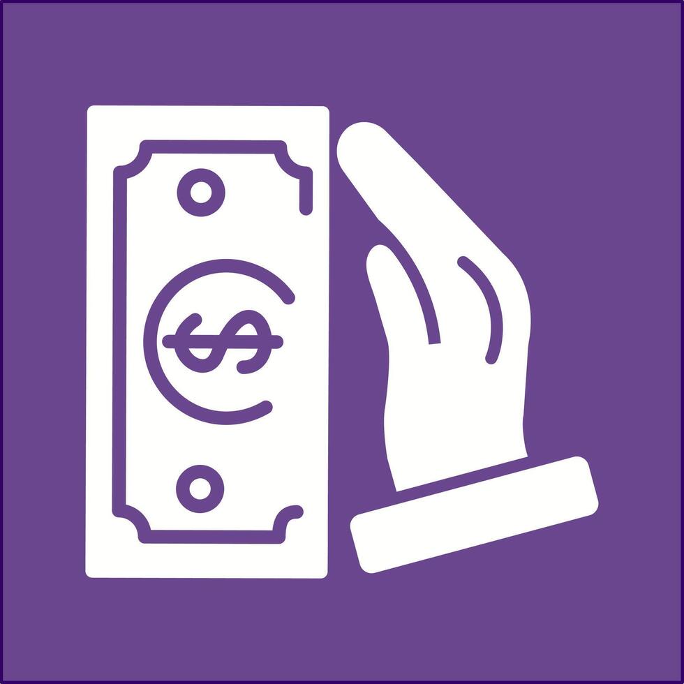 Cash Receiving Vector Icon
