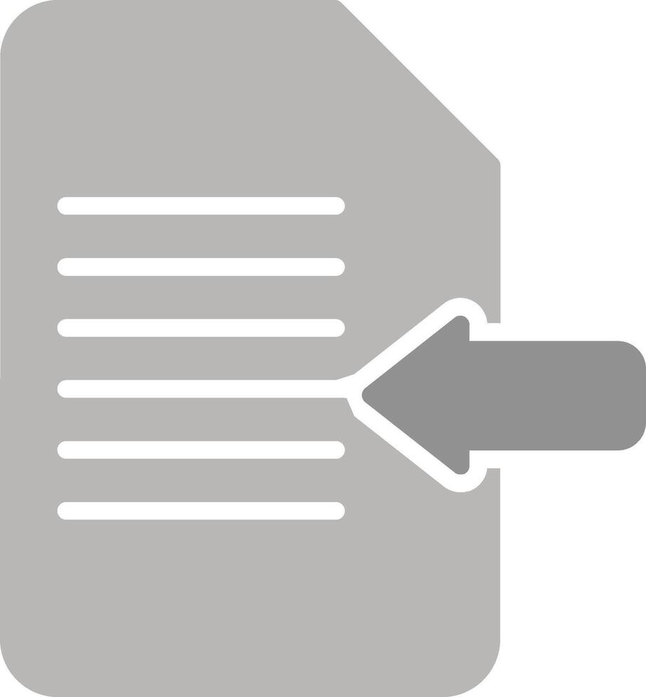 Import Document Vector Icon