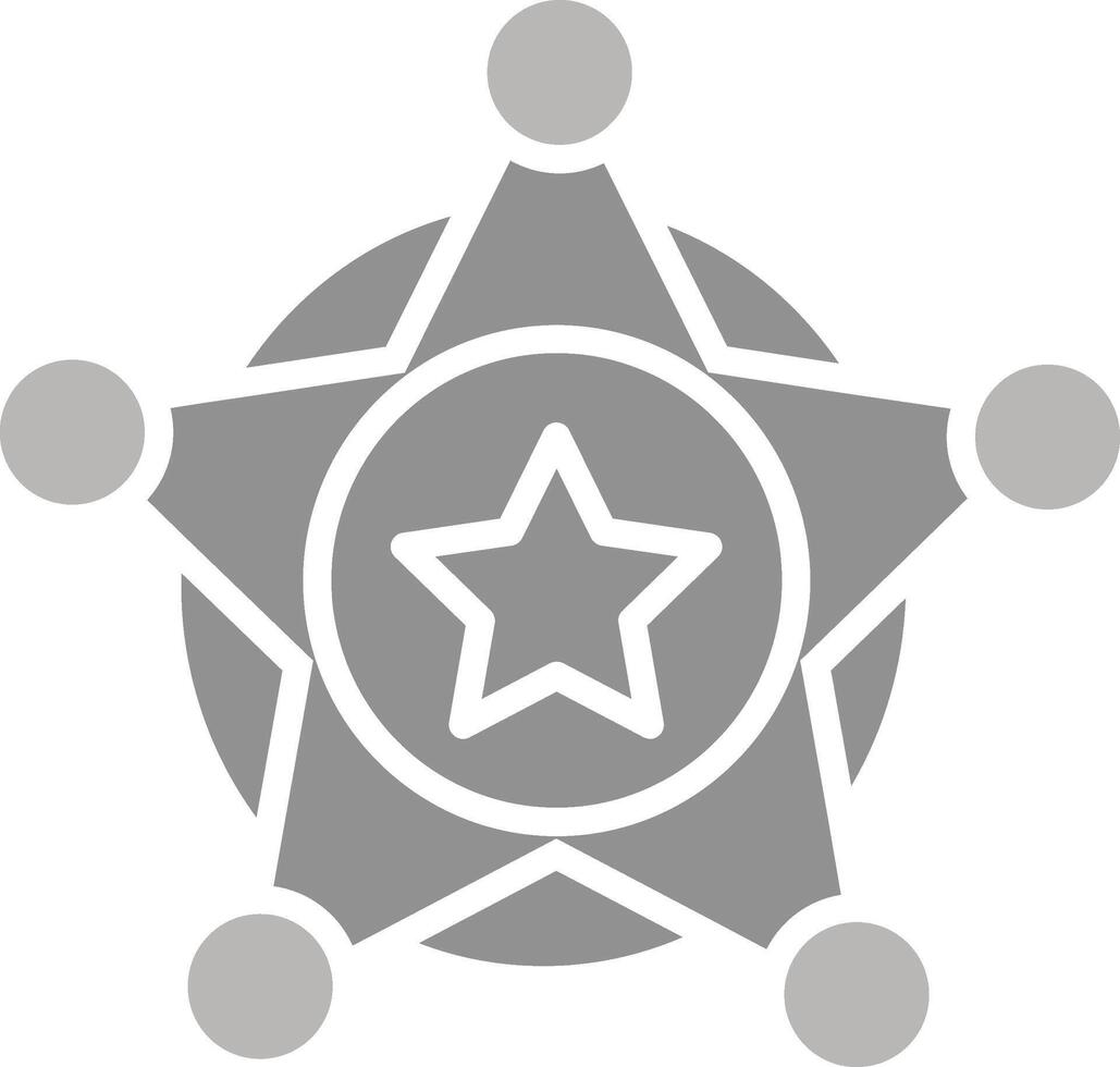 Sheriff Badge Vector Icon