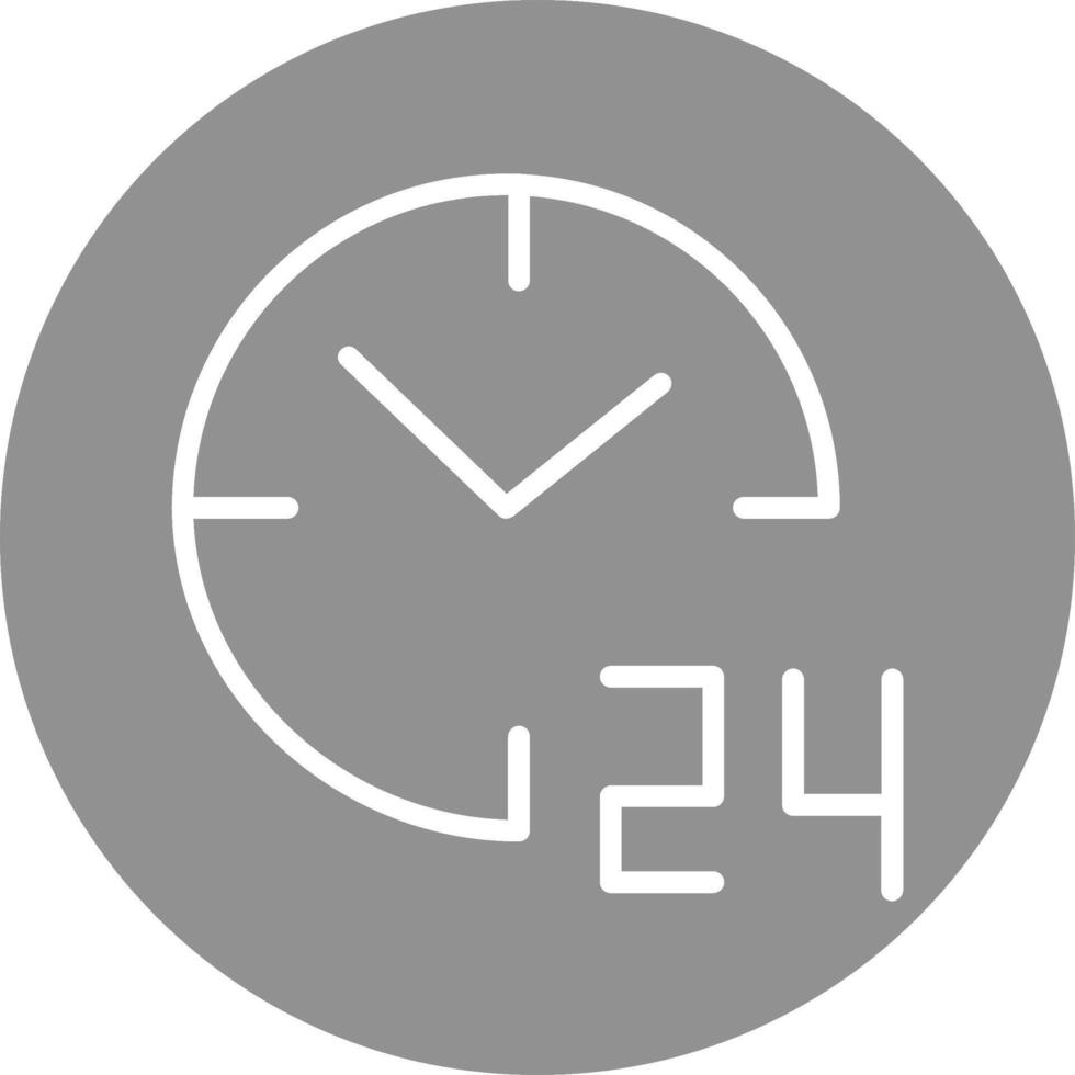 Icono de vector de 24 horas