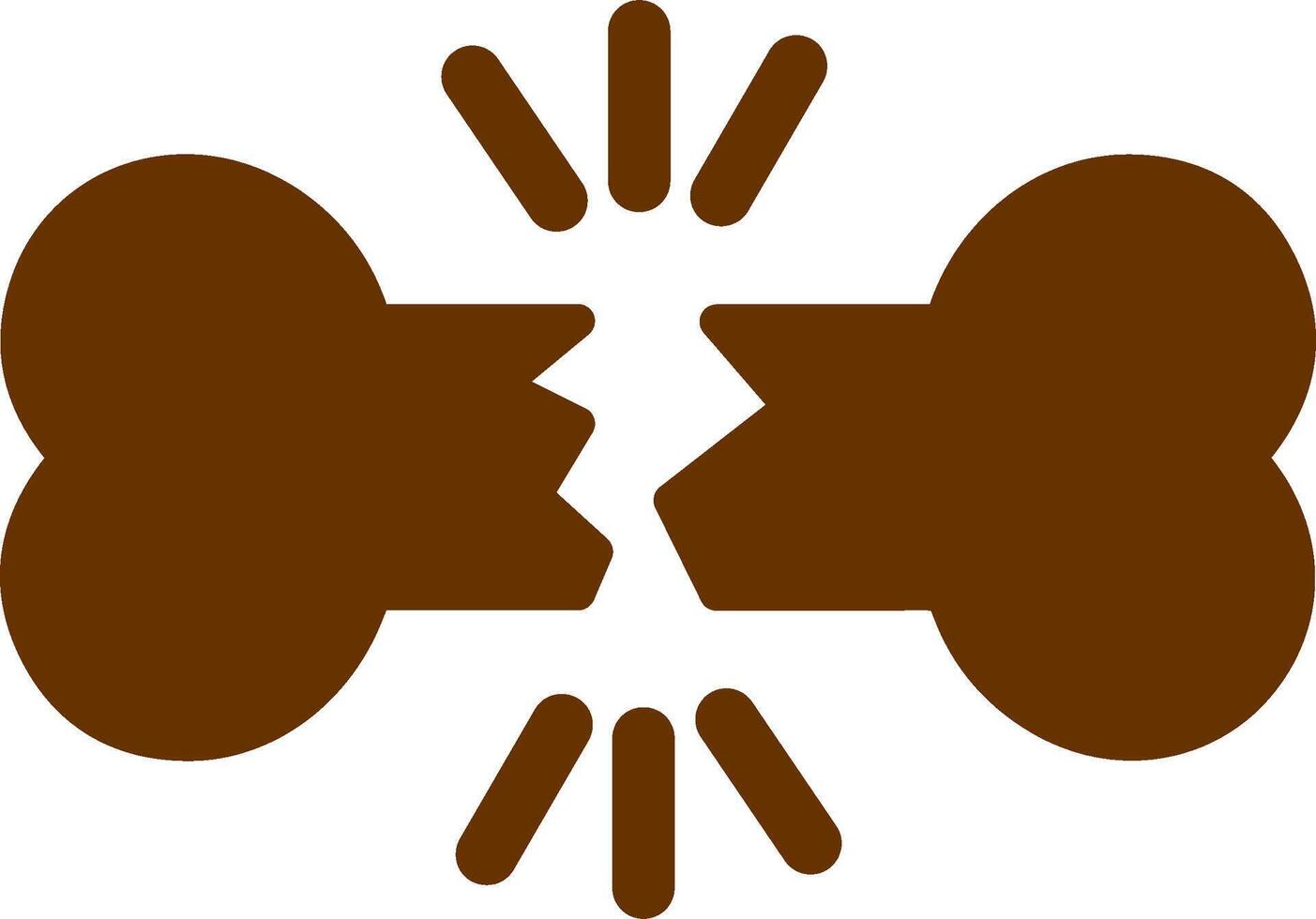 Bone Fracture Vector Icon