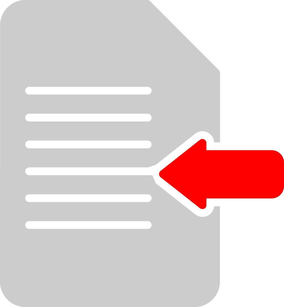 Import Document Vector Icon