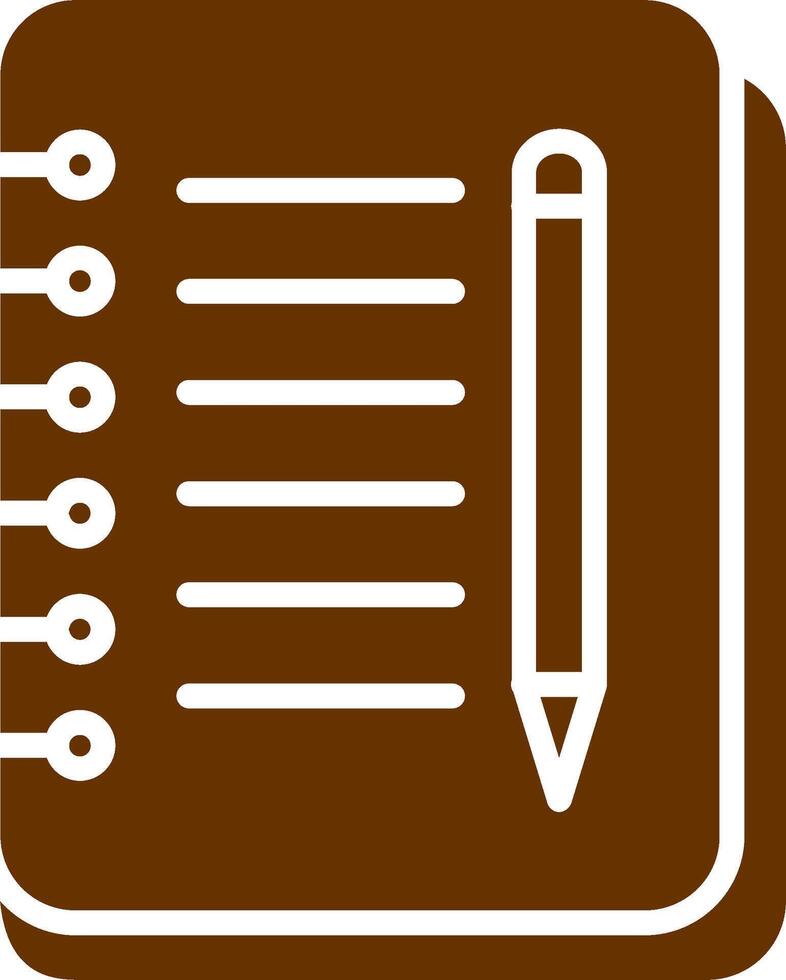 Notebook And Pen Vector Icon