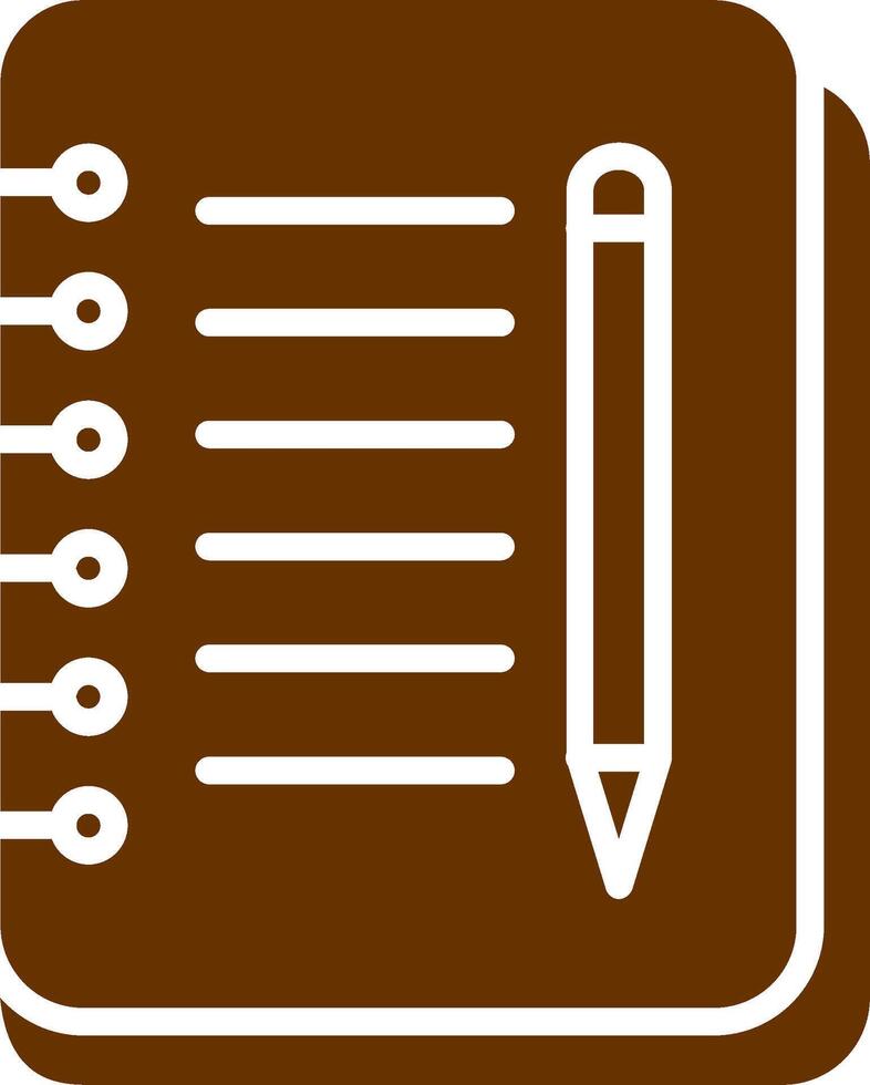 Notebook And Pen Vector Icon