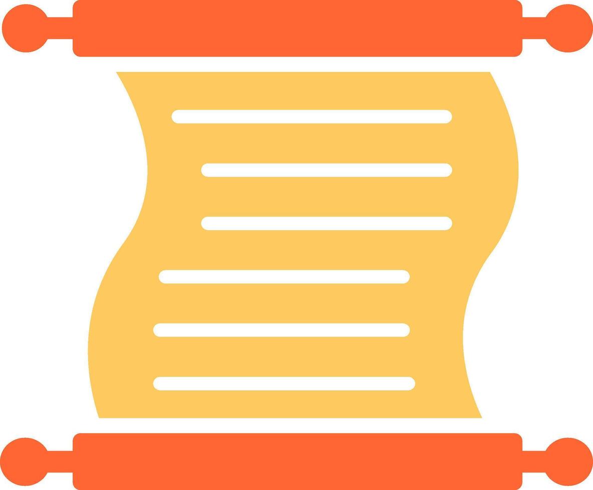 Scroll of Paper Vector Icon