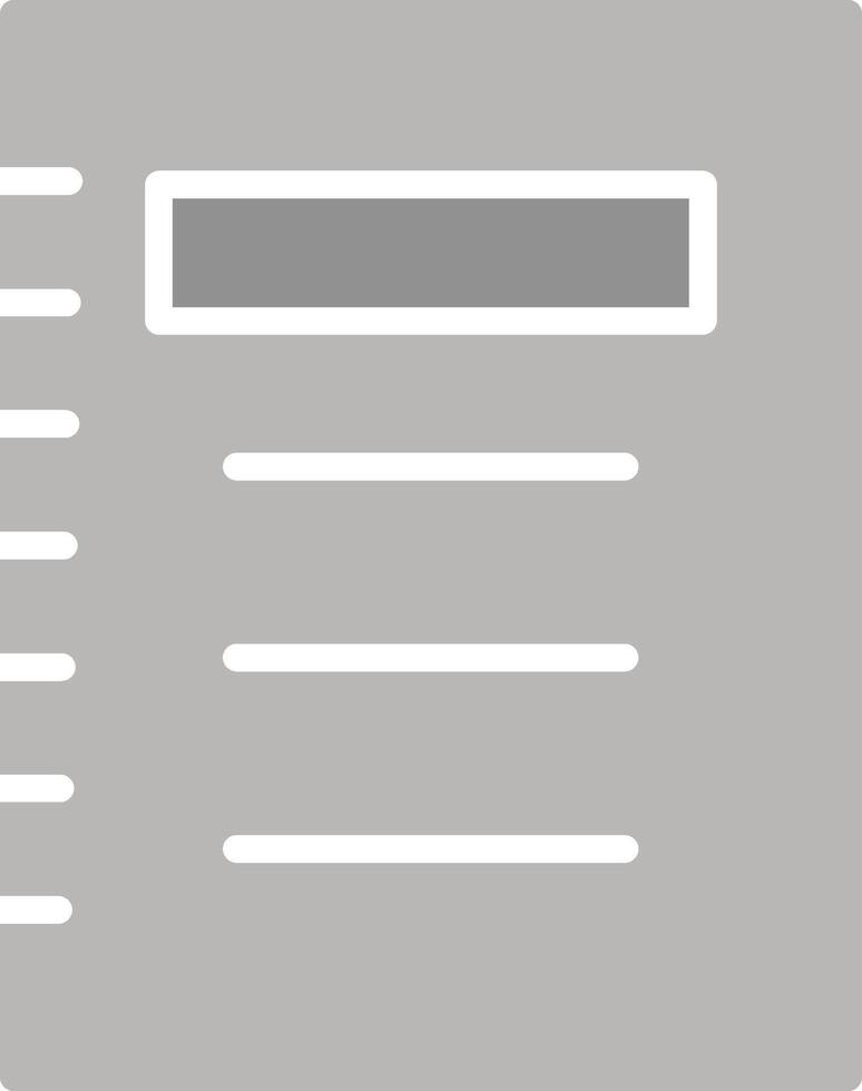 Notepad Vector Icon