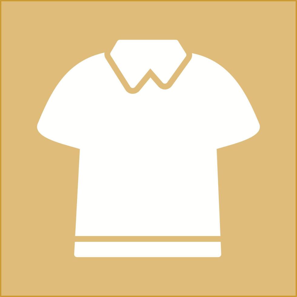 icono de vector de camisa de polo