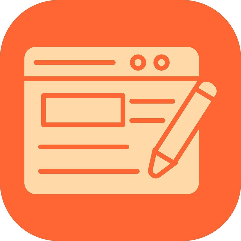 Blogging Service Vector Icon