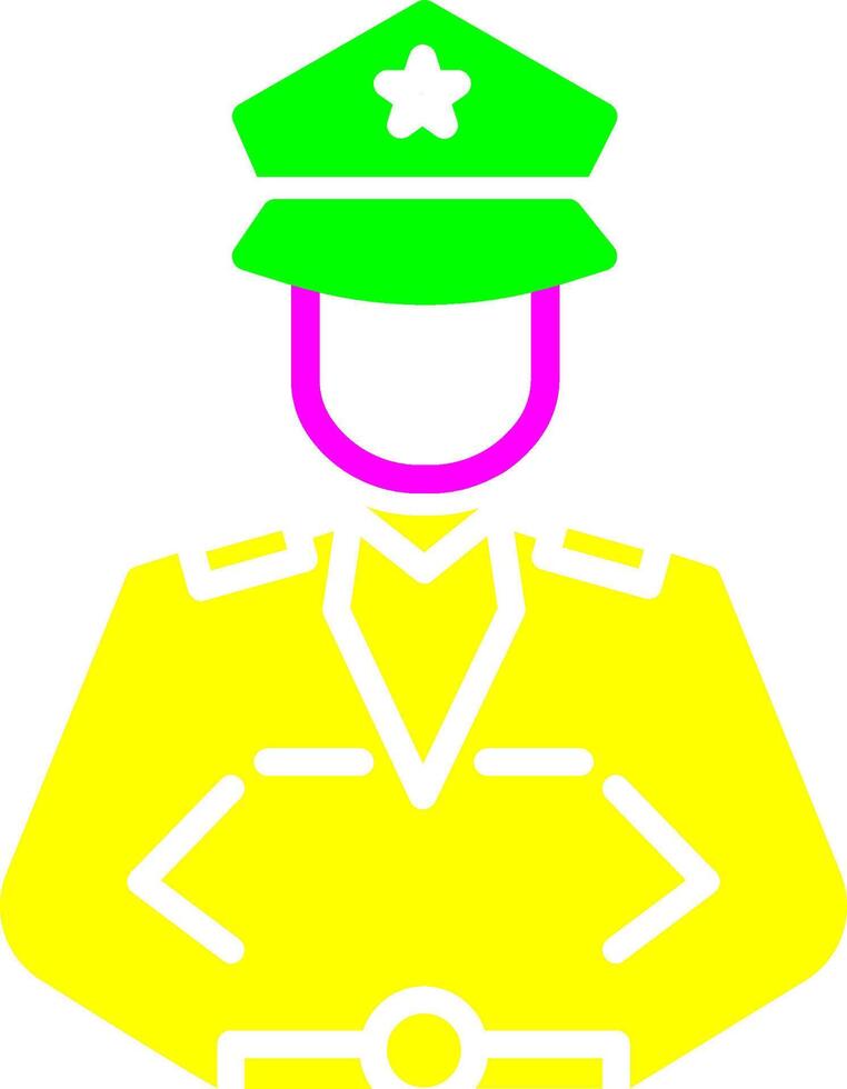 Police Man Vector Icon
