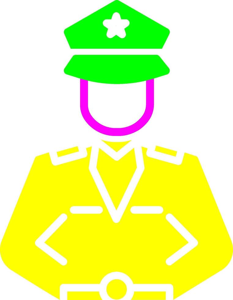 icono de vector de hombre de policía