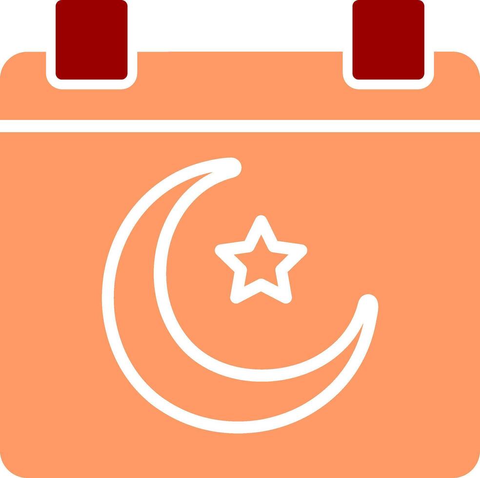 Islamic Calendar Vector Icon