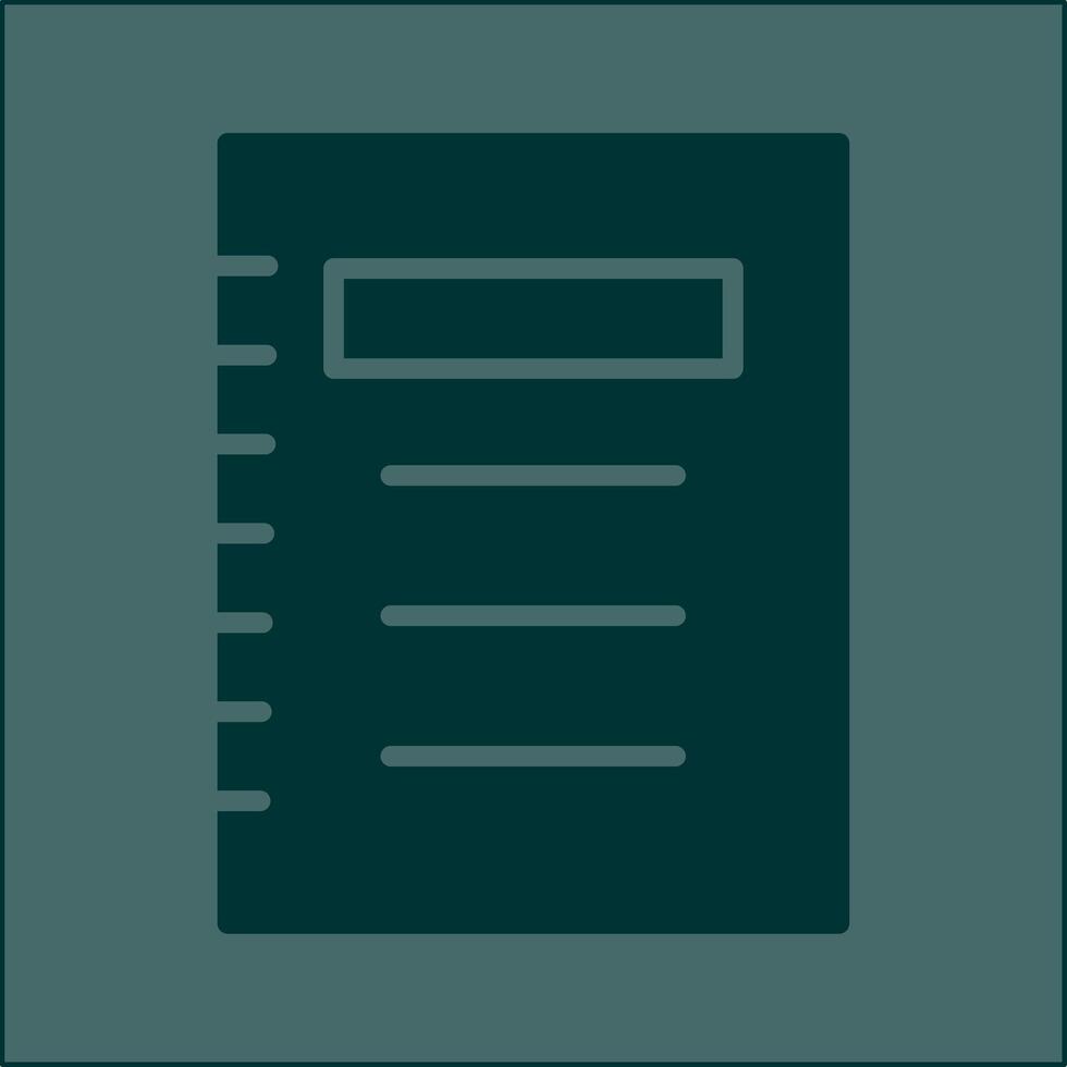 Notepad Vector Icon