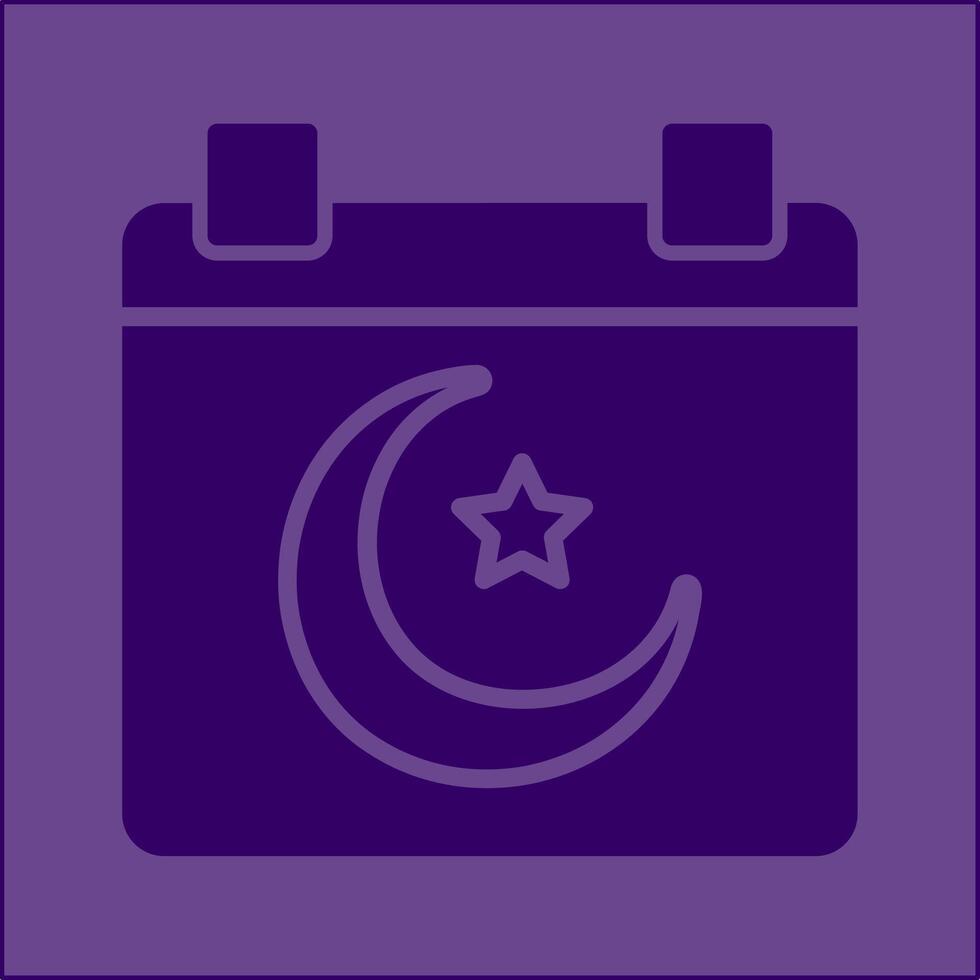 Islamic Calendar Vector Icon