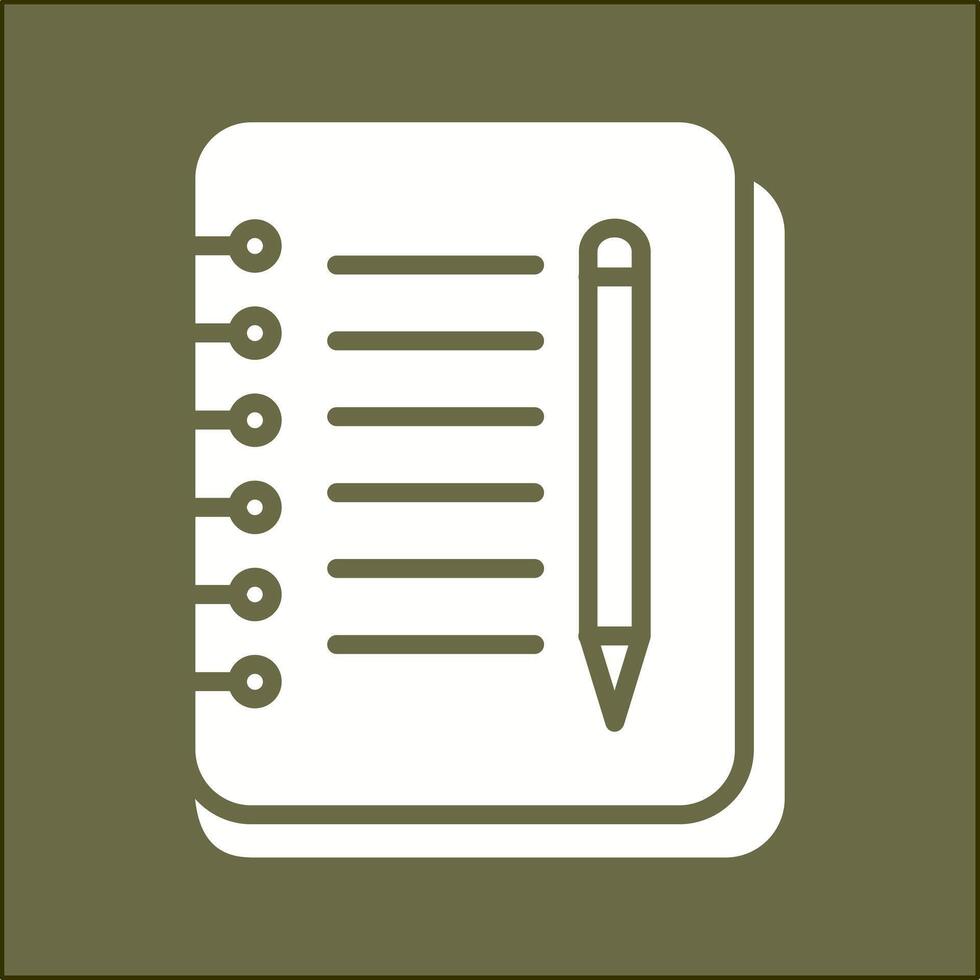 Notebook And Pen Vector Icon