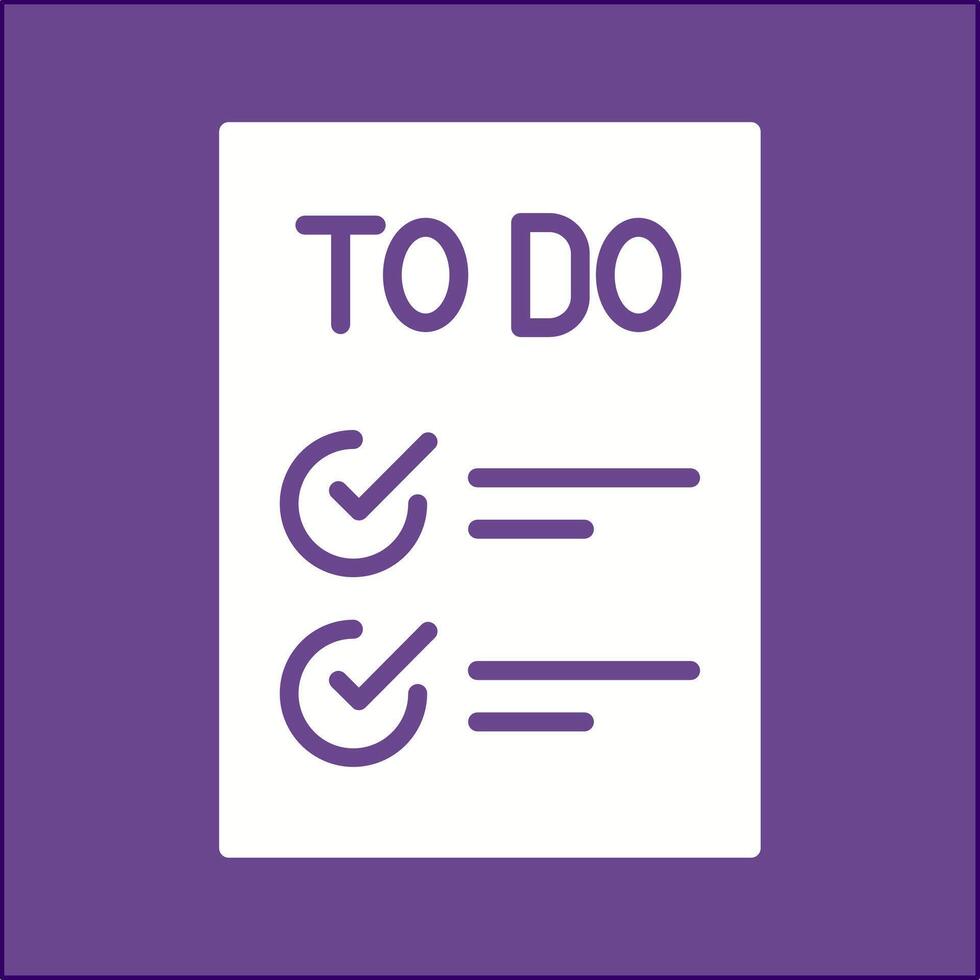 Today to Done Checklist Vector Icon