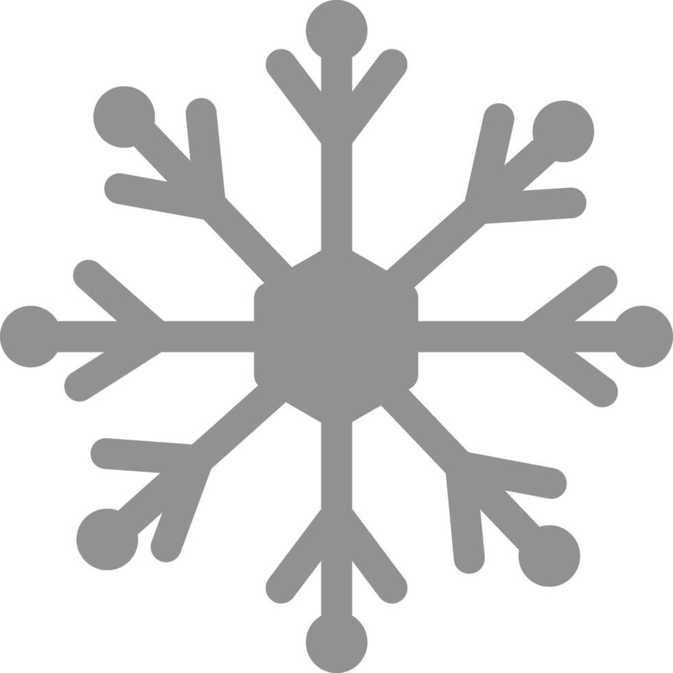 icono de vector de copo de nieve