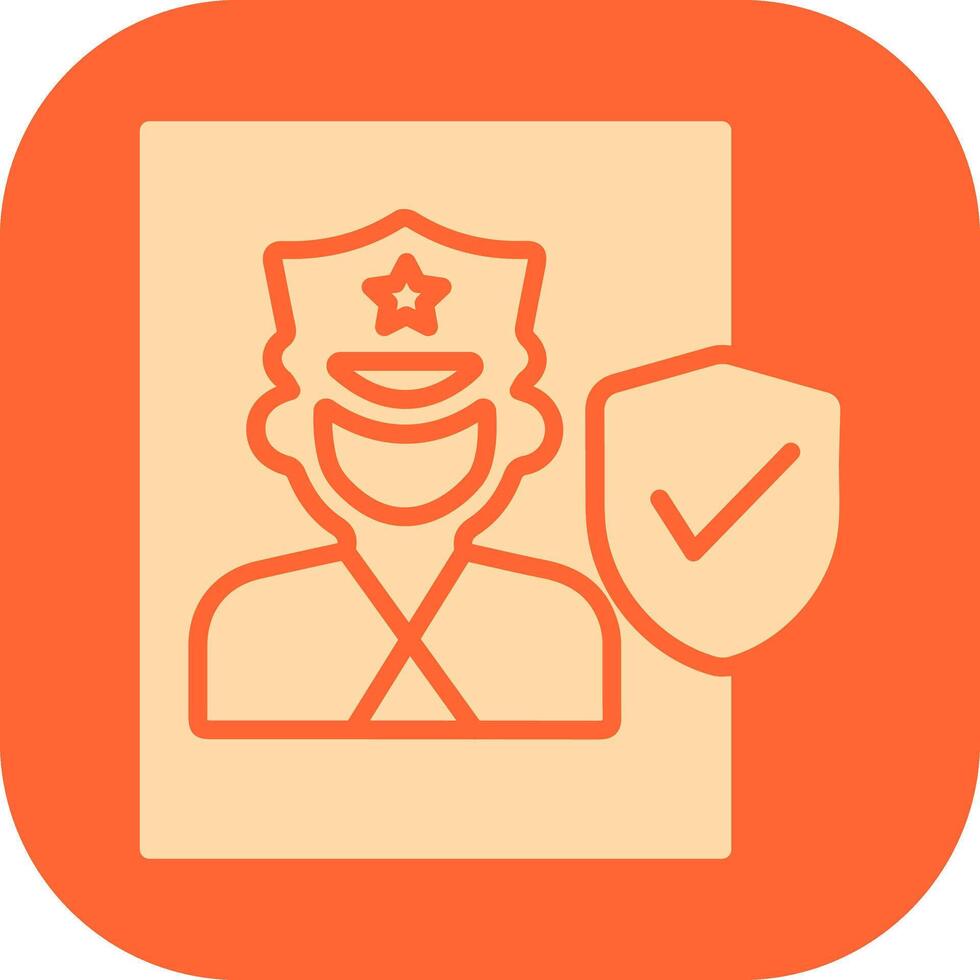 Cinema Security Guard Vector Icon