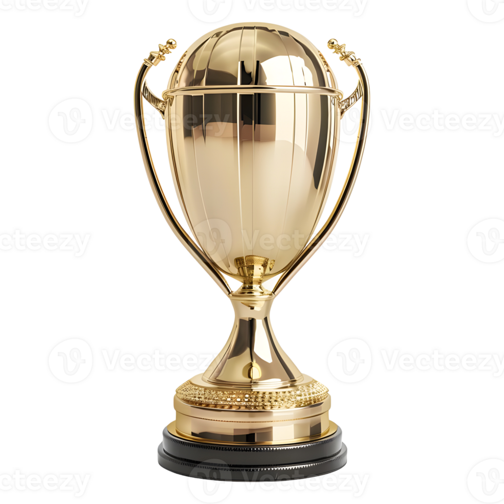 AI generated 3D Rendering of a Champion Cup on Transparent Background - Ai Generated png