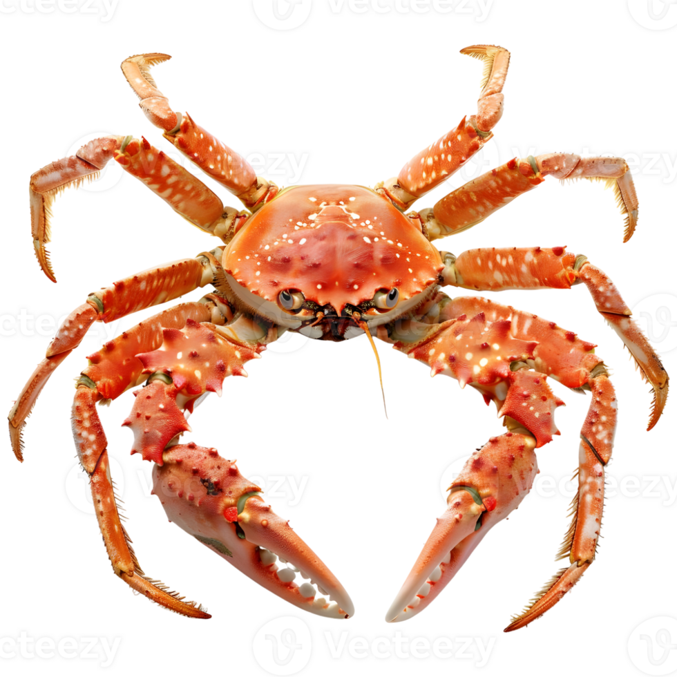 AI generated 3D Rendering of a King Crabs on Transparent Background - Ai Generated png