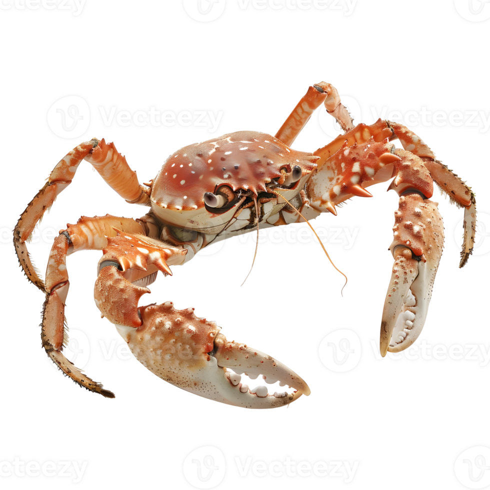 AI generated 3D Rendering of a King Crabs on Transparent Background - Ai Generated png