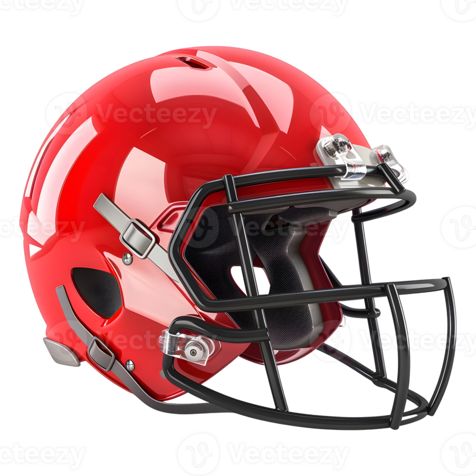 AI generated 3D Rendering of a Cricket or Baseball Safety Helmet on Transparent Background - Ai Generated png