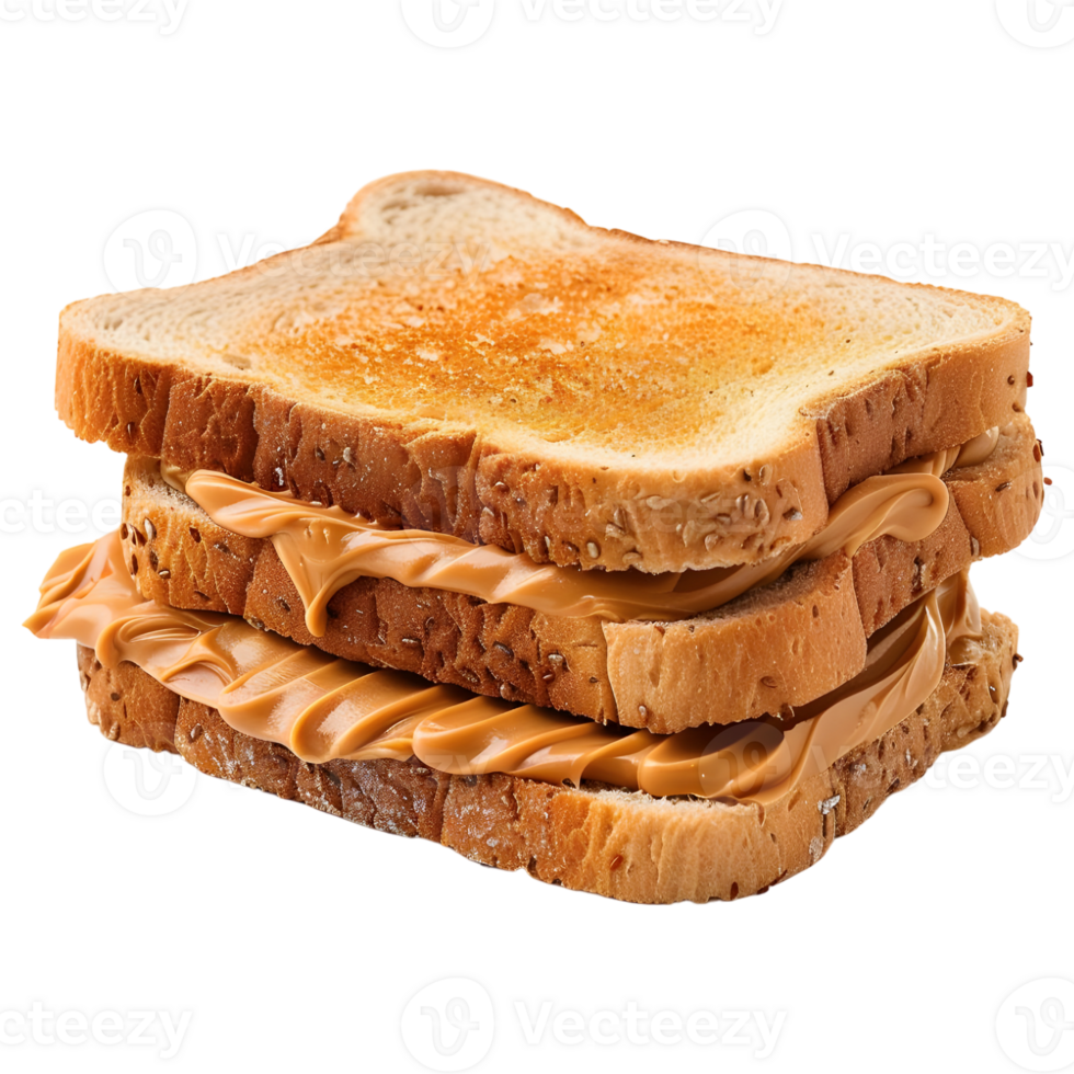 AI generated 3D Rendering of a Toasty Bread With Butter On It on Transparent Background - Ai Generated png