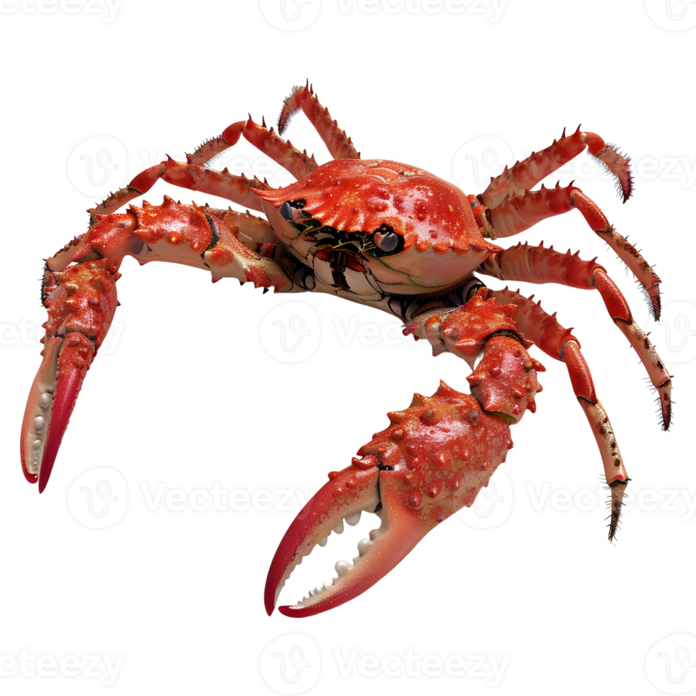 AI generated 3D Rendering of a King Crabs on Transparent Background - Ai Generated png