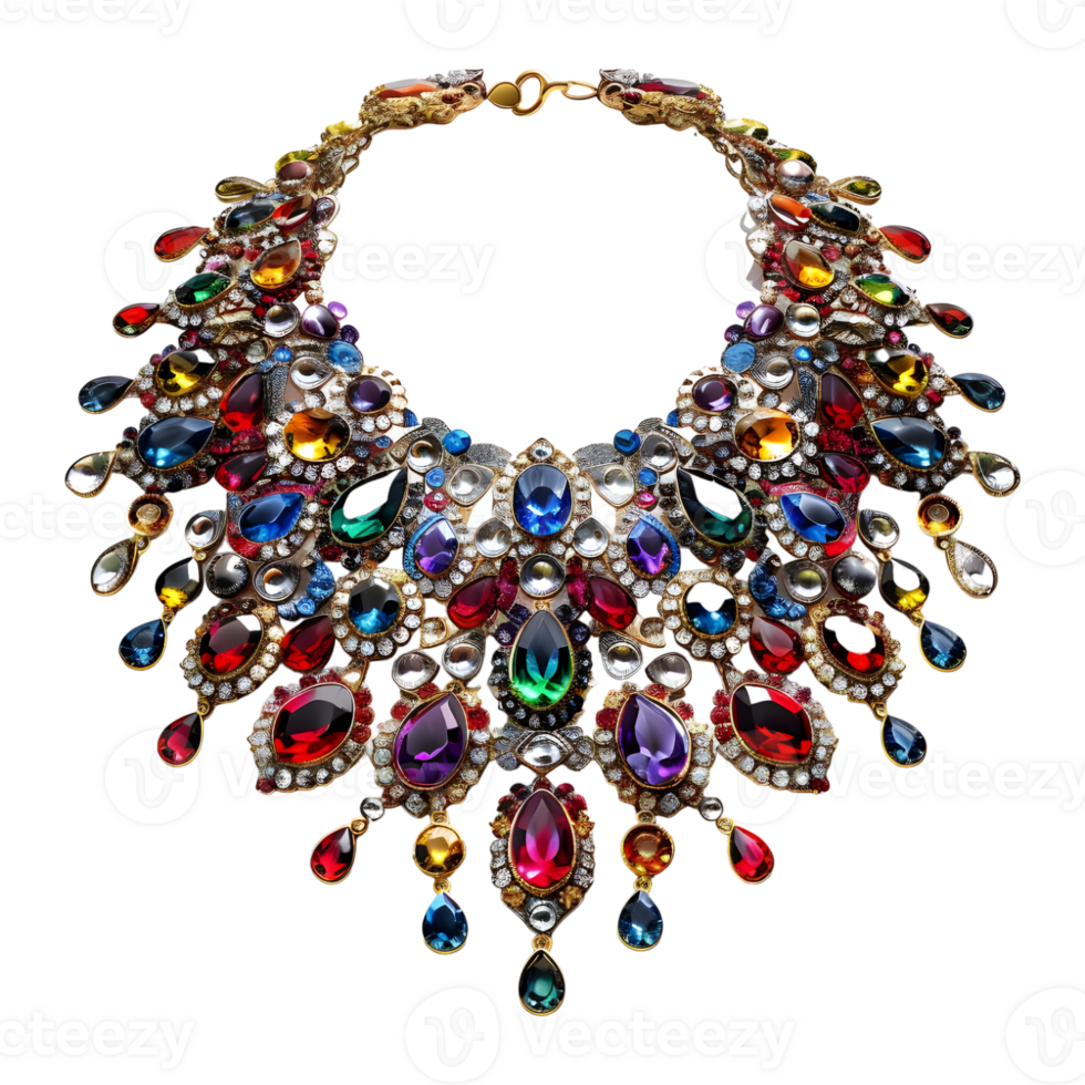 AI generated 3D Rendering of a Indian Traditional Jewelry on Transparent Background - Ai Generated png