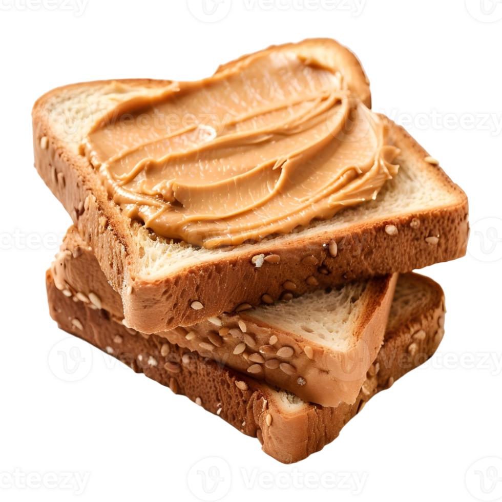 AI generated 3D Rendering of a Toasty Bread With Butter On It on Transparent Background - Ai Generated png