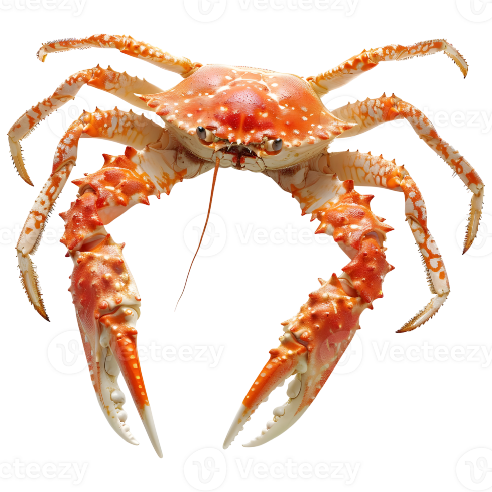 AI generated 3D Rendering of a King Crabs on Transparent Background - Ai Generated png