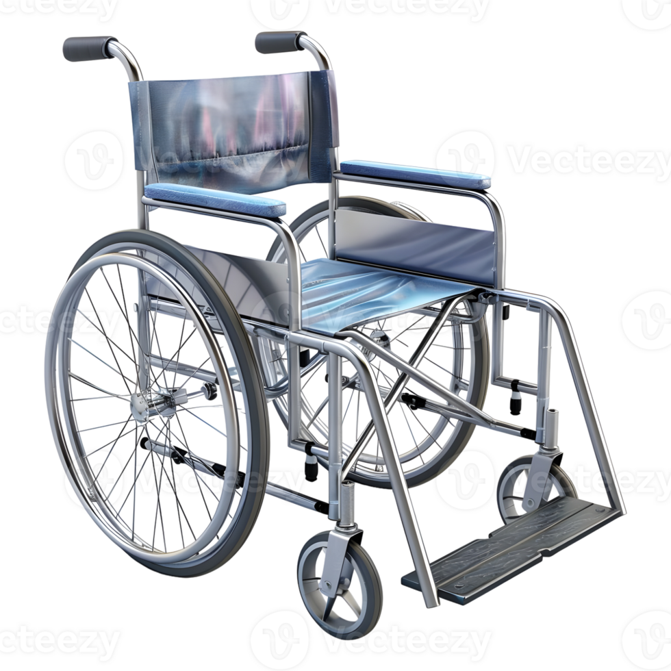 AI generated 3D Rendering of a Wheel Chair For Special Persons on Transparent Background - Ai Generated png