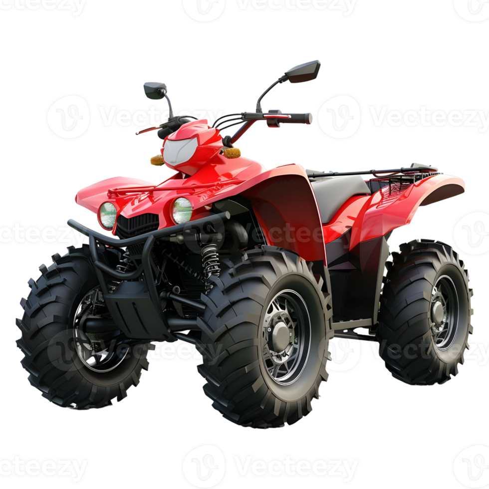 AI generated 3D Rendering of a ATV Quad Bike on Transparent Background - Ai Generated png