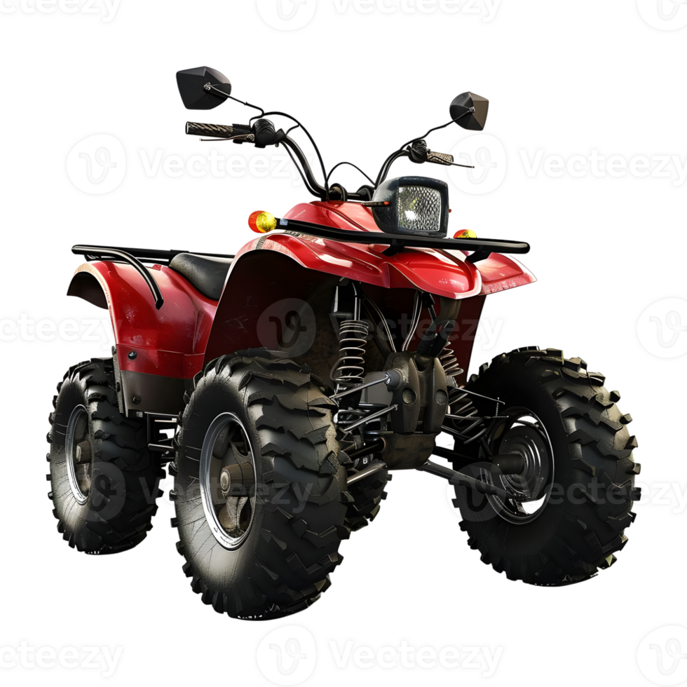 AI generated 3D Rendering of a ATV Quad Bike on Transparent Background - Ai Generated png