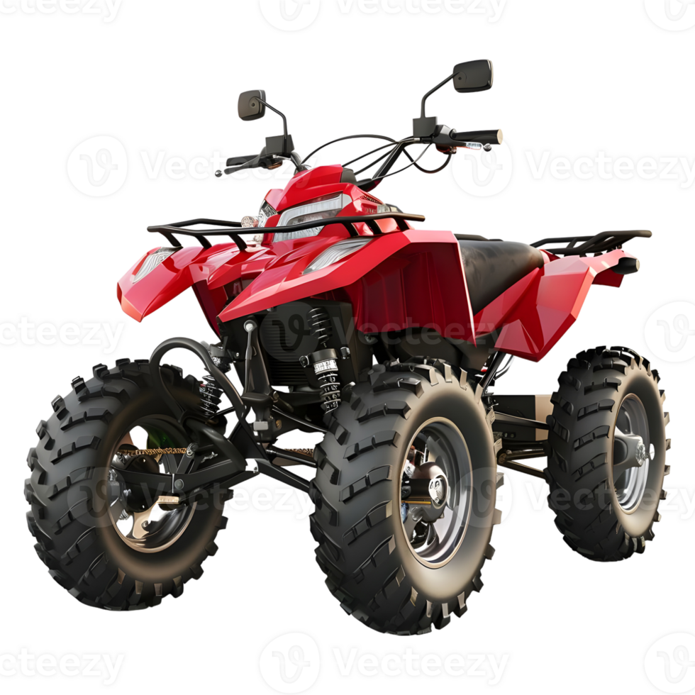 AI generated 3D Rendering of a ATV Quad Bike on Transparent Background - Ai Generated png