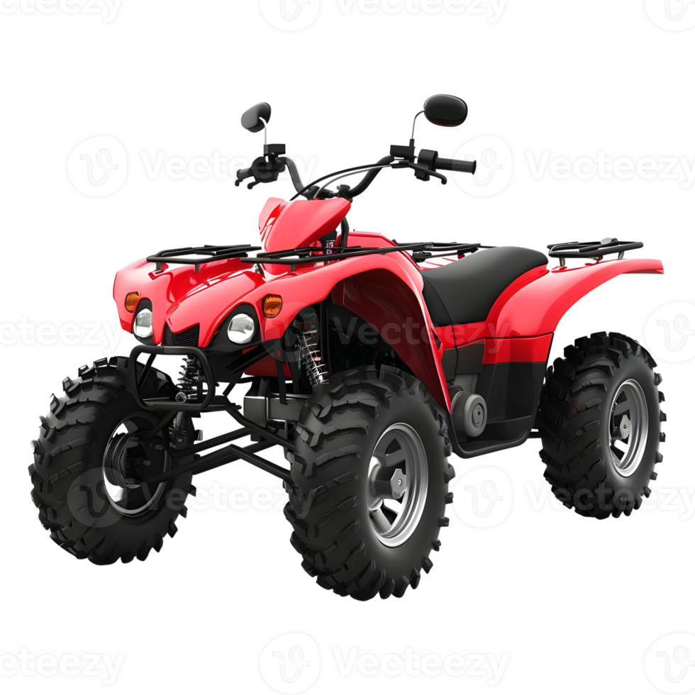 AI generated 3D Rendering of a ATV Quad Bike on Transparent Background - Ai Generated png